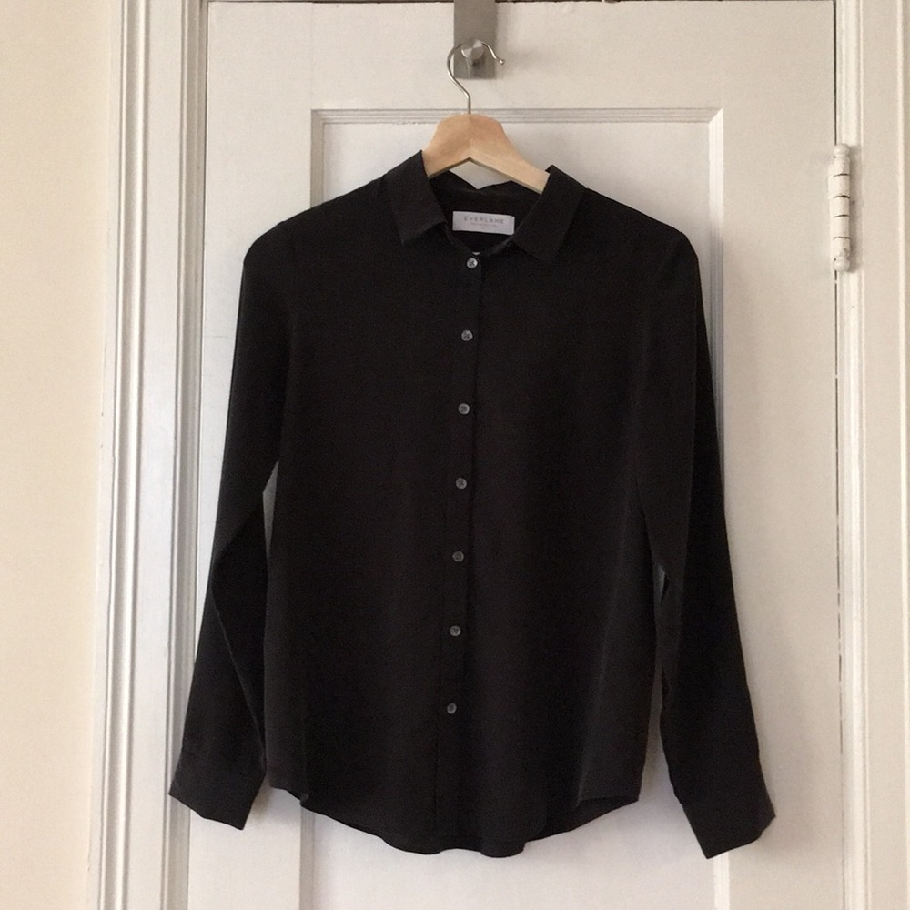Everlane Slim Silk Shirt